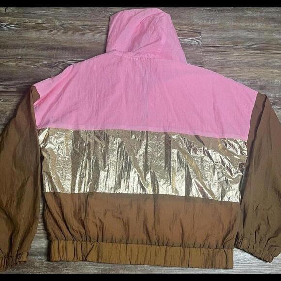 Vintage 90s Remake Metallic Color-block Windbreaker Jacket Size Small - Picture 5 of 7